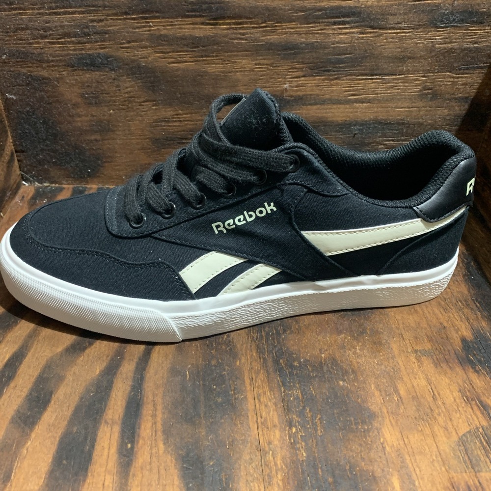 Reebok Court Advance Vulc Men's Black White Sneakers Casual Shoes Size 9.5